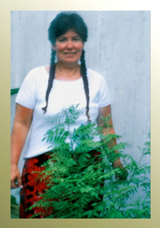 Nancy with Indigo plant